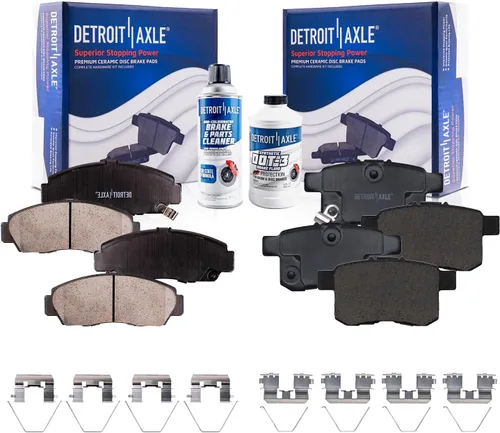 Miniatura 137 de Detroit Axle - Pastillas de Freno para Nissan Altima Sentra 350Z Juke INFINITI G35, Pastillas de Freno Cerámica Delanteras y Traseras Reemplazo