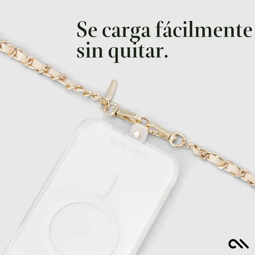 Miniatura 5 de Case-Mate Cordón cruzado para teléfono [funciona con todos los teléfonos] Correa manos libres – Colgante de cuero para teléfono celular – Soporte