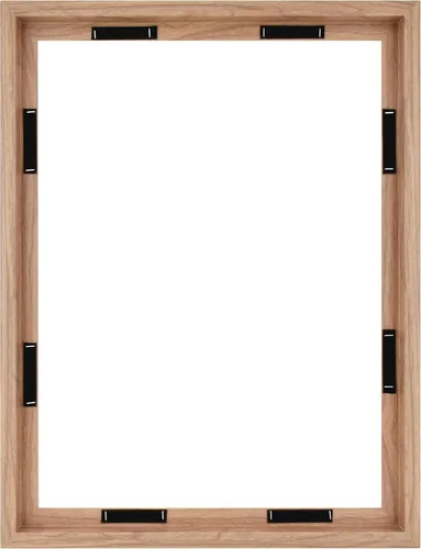 Miniatura 32 de MCS Marcos flotantes para lienzo de 12 x 12 pulgadas, marco cuadrado de madera natural para lienzos terminados, para pared vertical y horizontal