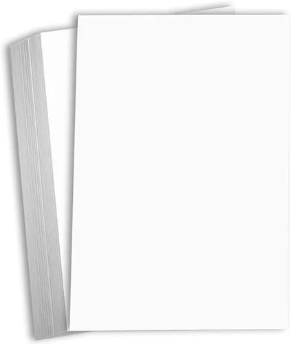 Hamilco Papel grueso de cartulina blanca de 11 x 17 pulgadas, peso pesado de 80 libras, cartulina de cartulina de 25 unidades