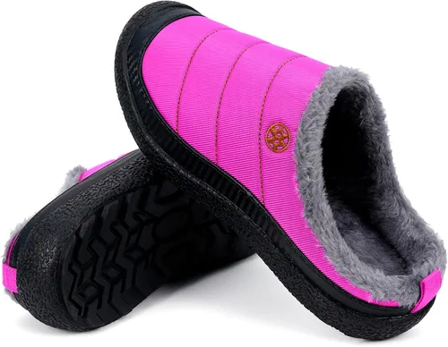 Miniatura 5 de Eagsouni - Pantuflas de casa para hombre con forro de piel para invierno