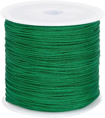 Miniatura 25 de Cordón de nailon trenzado de 150 yardas de 0.020 in, cuerda de hilo de nailon trenzado para pulseras de nudos chinos, collares, macramé, joyería