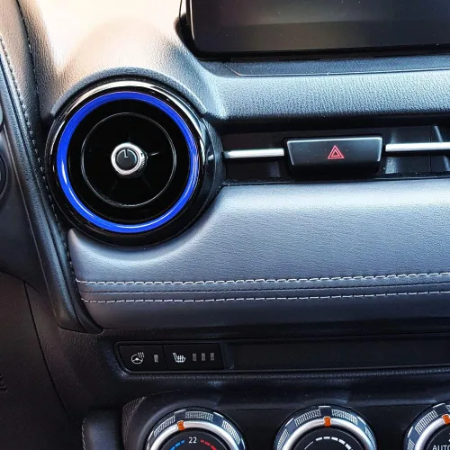 Miniatura 5 de Anillo de salida de aire acondicionado de aire acondicionado para Mazda MX-5 MX5 Mazda 2 CX-3 CX3 RF ND Accesorios de coche Azul