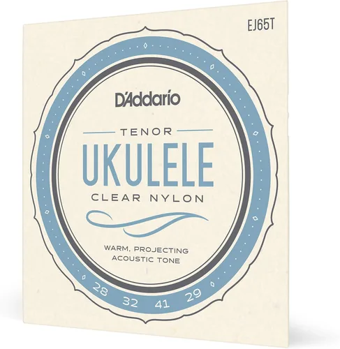 Miniatura 20 de D'Addario Cuerdas de ukelele soprano/concierto, fluorocarbono, EJ99SC, juego de 4 cuerdas, paquete de 1