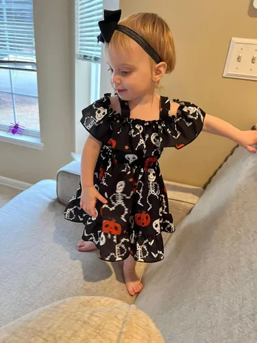 Miniatura 3 de VINUOKER Vestido de verano para niñas pequeñas, vestido floral de princesa, ropa de playa, vestido de verano, falda para niña