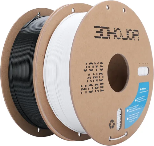 Miniatura 20 de 3DHoJor PLA+ 3D Printer Filament Bundle, Multicolor PLA+ Filament 1.75mm, Vacuum Packed, 0.25kg*8 Pack, 2kg Total, Black+Bone