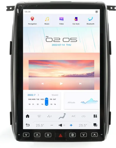 14.4 pulgadas Qualcomm Android 11 Radio de coche para Ford F150 F-150 2013 2014 actualización estéreo Tesla estilo Dash IPS pantalla táctil Android
