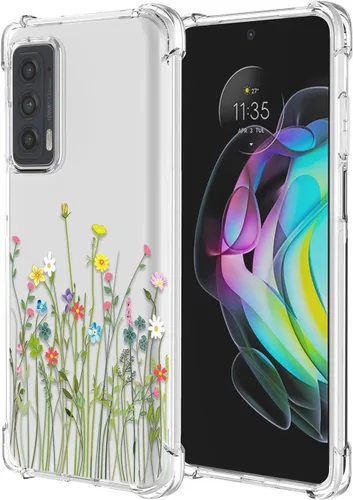 Miniatura 10 de Funda para Moto G 5G Plus Moto One 5G UW Clear Flower Phone Case Soft TPU a prueba de golpes, antiarañazos, funda protectora para Motorola G 5G