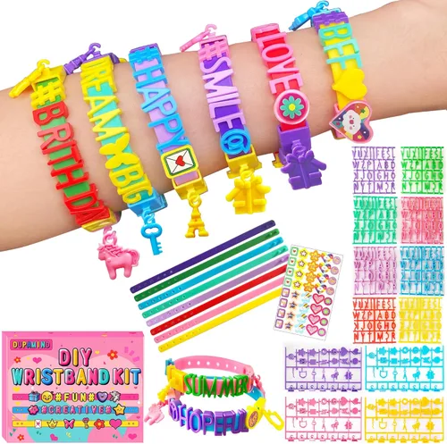 Miniatura 9 de Kit de fabricación de pulseras de la amistad para niñas, regalos de Navidad, kits de arte y manualidades para niños, kit de fabricación de joyas