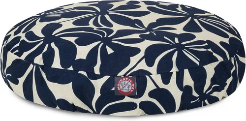 Miniatura 24 de Majestic Pet Products - Cama redonda pequeña para perros con rayas verticales negras para interiores y exteriores, con funda extraíble y lavable