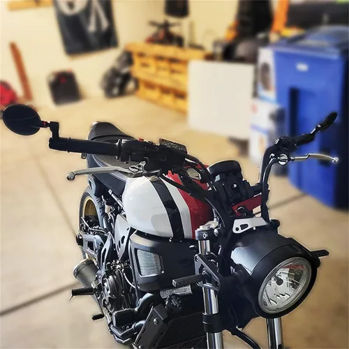 Miniatura 2 de Xitomer Espejo de extremo de barra universal para MT-07 FZ07 Espejo retrovisor apto para MT-09 FZ-09 MT-10 2017 2018 2019 2020 2021 2022 Espejo