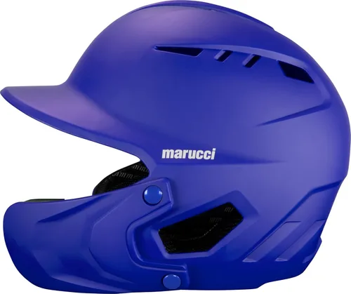 Miniatura 8 de Marucci DuraVent Casco de bateo, casco de béisbol verificado por NOCSAE con protector de mandíbula reversible y ventilación, tamaños para jóvenes