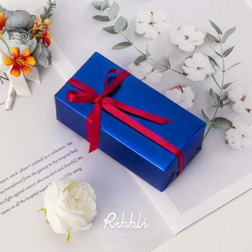 Miniatura 351 de Ribbli - Cinta de satén de doble cara dorada, 1/2 pulgada x 25 yardas, uso para ramo de lazos de manualidades, envoltura de regalos, decoración