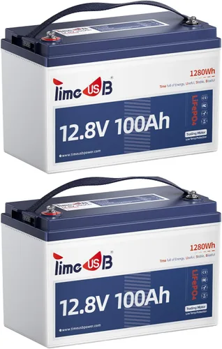 Miniatura 16 de Timeusb Batería marina LiFePO4 de 12 V 100 Ah TM con protección a baja temperatura, BMS de 100 A, más de 15000 ciclos, batería de fosfato de hierro