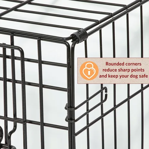 Miniatura 5 de MidWest Homes for Pets Large LifeStages - Jaula plegable para perros de doble puerta de 42 pulgadas, seguridad mejorada, incluye bandeja a prueba