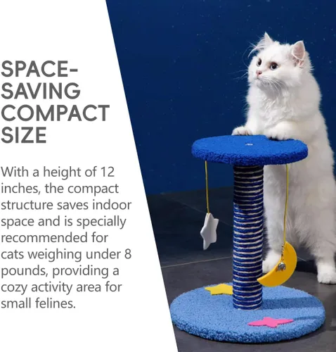 Miniatura 4 de Torre de árbol para gatos de cielo estrellado Mueble para gatos de varias capas con cápsula espacial Cama para gatos y casa para gatos