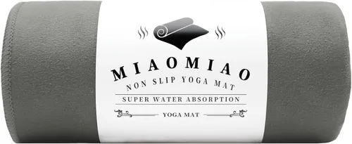 Miniatura 12 de MIAOMIAO Juego de toallas antideslizantes para yoga caliente, microfibra súper absorbente, 24.5 x 72 pulgadas, diseño antideslizante, sin lesiones