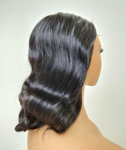 Miniatura 4 de Peluca ondulada de 4 x 4 con cierre de encaje transparente HD, pelucas de cabello humano virgen brasileño para mujeres, prearrancadas con abuelitos