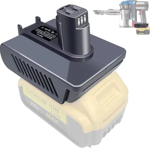 Miniatura 8 de TPDL Adaptador de batería Dyson V7, para batería Dewalt de 20 V, convertidor a Dyson 21.6V V7 convertidor de vacío de mano Absolute, Motorhead Pro