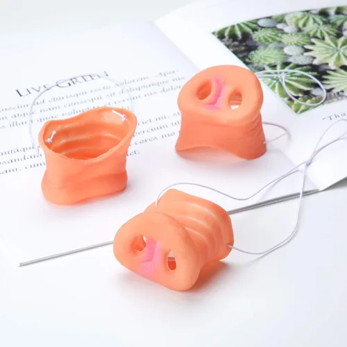 Miniatura 7 de Gejoy 8 piezas de narices de cerdo para niños, novedad de hocico de cerdo, máscara de cosplay con banda elástica para niños, suministros de fiesta