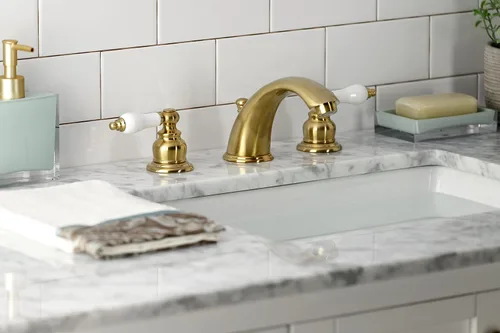 Miniatura 4 de Kingston Brass KB977B - Grifo de baño victoriano, latón cepillado