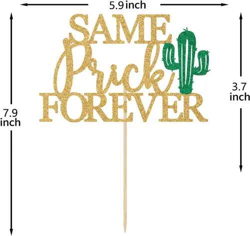 Miniatura 7 de Same Prick Forever - Decoración para tartas mexicanas, decoración de cactus, despedida de soltera, fiesta final mexicana, divertidas decoraciones