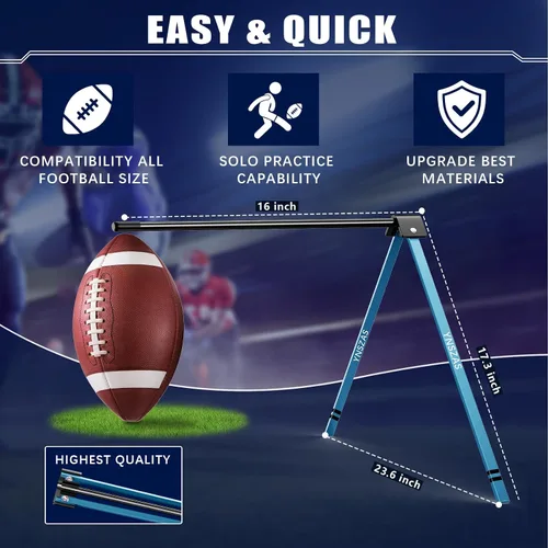 Miniatura 2 de 𝙉𝙀𝙒 Pateador de Fútbol, Soporte Portátil para Gol de Campo, Compatible con Todas las Tallas de Fútbol, Equipo de Entrenamiento y Práctica de Fútbol