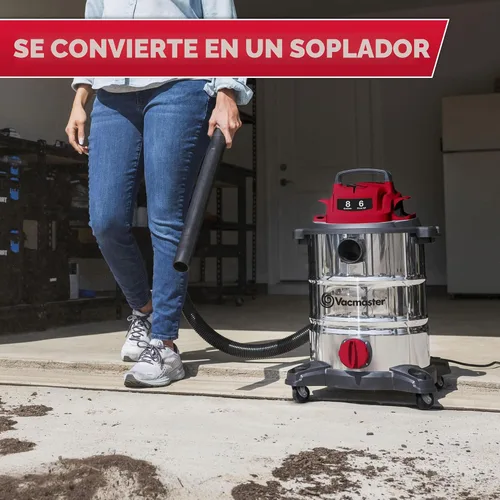 Miniatura 5 de Vacmaster Aspiradora húmeda/seca de acero inoxidable de 5 galones* 4 HP de pico - VOC508S 1101