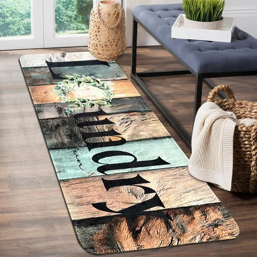 Miniatura 9 de Organización de la lavandería, 20 x 47 pulgadas, antideslizante para cuarto de lavado, tapete impermeable para el suelo de la cocina, tapete