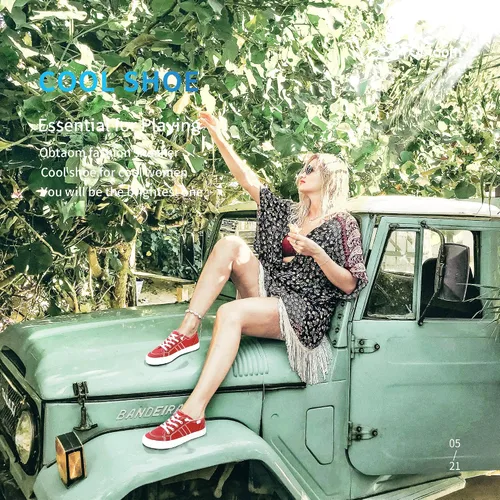 Miniatura 5 de Obtaom Play Tenis de lona para mujer, sin cordones, a la moda, blanco desgastado y estampado de leopardo