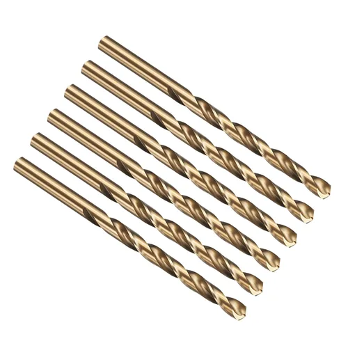 Miniatura 14 de PATIKIL Broca Jobber de 0.039 in, vástago recto M35 cobalto 5% acero de alta velocidad 135° acabado dorado para metal duro de acero inoxidable - 2