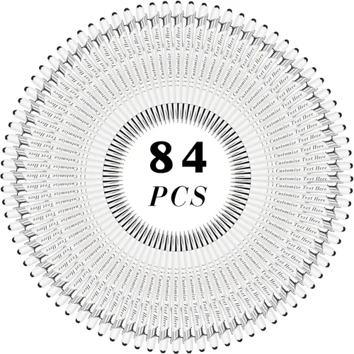 Miniatura 33 de Bolígrafos personalizados a granel con punta de lápiz capacitivo, 12 bolígrafos personalizados con logotipo de mensaje con nombre, bolígrafos
