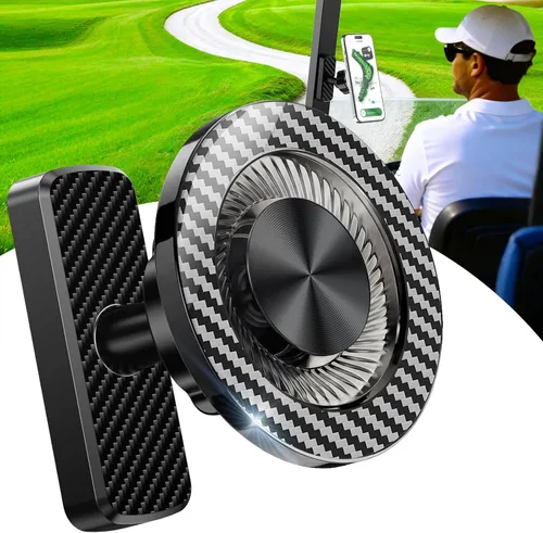Miniatura 11 de Soporte magnético para carrito de golf, accesorios de golf, regalos para hombres, papá, marido, único, rotación de 360°, soporte de teléfono
