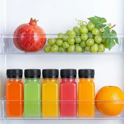 Miniatura 5 de TOMNK 45pcs 2oz Plastic Shot Juice Bottles with Caps, Ginger Shot Bottles, Reusable Clear Bulk Beverage Containers for Ginger Shot, Juice, Milk, and