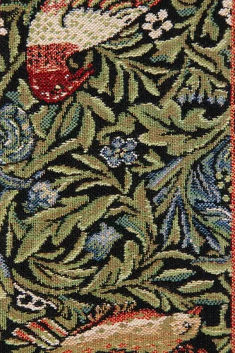 Miniatura 4 de C Charlotte Home Furnishings Inc William Morris Birds I Tapestry Bell Pull - 6 pulgadas x 42 pulgadas Algodón/Viscosa/Poliéster