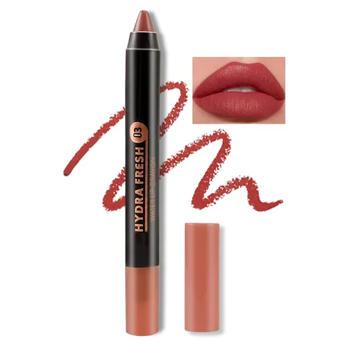 Miniatura 11 de Boobeen Lápiz labial mate de lápiz labial cremoso aterciopelado, cobertura completa, alto pigmento, impermeable, de larga duración, para mujeres