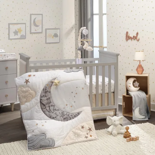Miniatura 11 de Lambs & Ivy Star Wars The Child Baby Yoda - Juego de ropa de cama para cuna de bebé de 3 piezas Star Wars el niño