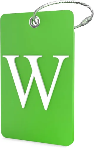 Miniatura 66 de Shacke Etiquetas iniciales sin privacidad para maleta y equipaje con bucle de metal, Verde