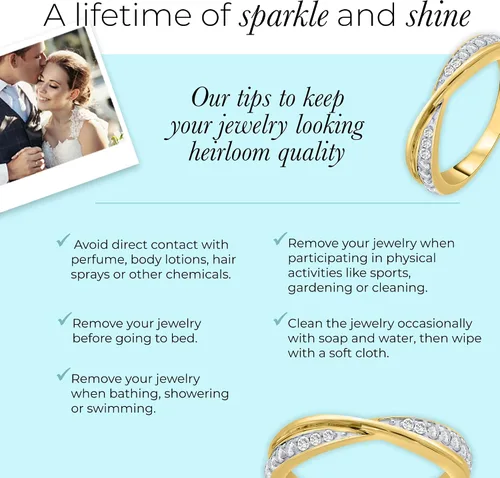 Miniatura 5 de La Joya 14 CT TW Certified Lab Created Diamond Bands for Women Solid 10k Yellow or White Gold Diamond Wedding Rings, Anniversary Bands, Promise