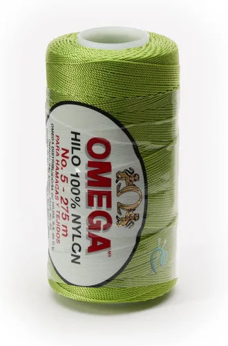 Miniatura 30 de Nylon NO.5 by Omega - Cuerda fuerte 100% nailon para ganchillo fino y manualidades - Color: 04 amarillo claro