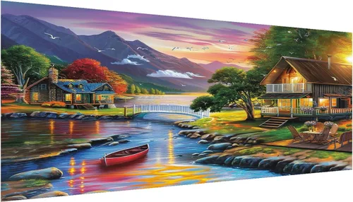 Miniatura 27 de DOTZSO Paquete de 6 Pintura de Diamantes para Adultos, Kit de Pintura de Diamante 5D para Bricolaje, Kit Completo de Arte de Diamantes con Pintura