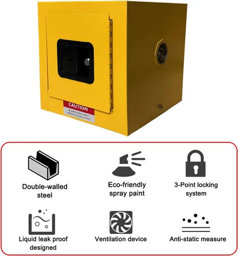 Miniatura 5 de koxuyim Gabinetes de Almacenamiento de Riesgo, Gabinete de Seguridad Industrial, Gabinete a Prueba de Explosión para Almacenamiento de Bienes