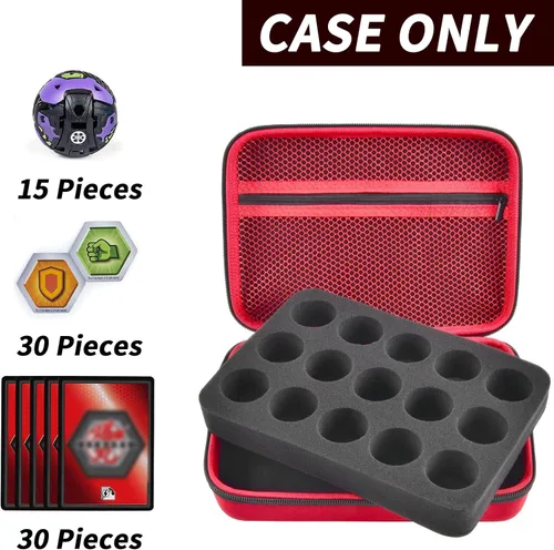Miniatura 2 de Estuche organizador de juguetes compatible con figuras de Bakugan, BakuCores y Armored Alliance, Geogan Rising Battle figura de acción