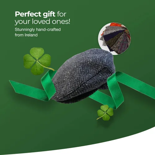 Miniatura 5 de Irish Newsboy - Gorra plana para hombre, hecha en Irlanda, 100% lana irlandesa