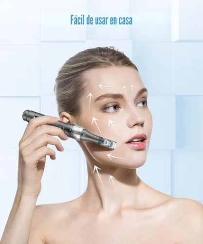 Miniatura 5 de Bolígrafo profesional inalámbrico con 20 cartuchos de repuesto – Máquina de microagujas profesional ajustable con microagujas, 6 piezas de 16 pines