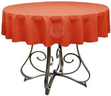 Miniatura 3 de Mantel redondo de poliéster de 72 pulgadas, disponible en más de 45 colores, ideal para restaurantes y superposiciones versátiles de eventos, elige