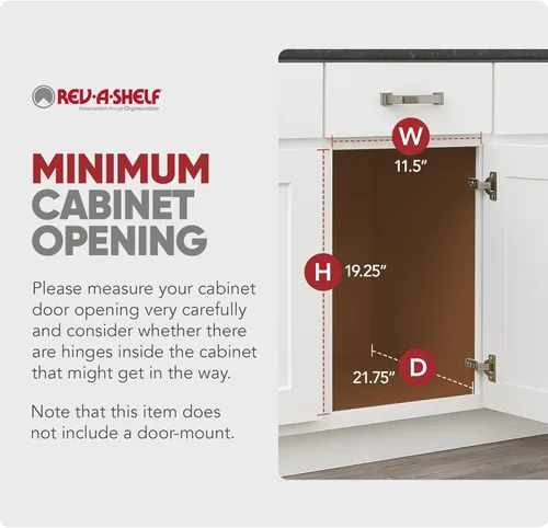 Miniatura 4 de Rev-A-Shelf Cesta de basura extraíble para gabinetes de cocina de 27 cuartos con deslizador de extensión completa para reciclaje, Verde/Negro, Verde
