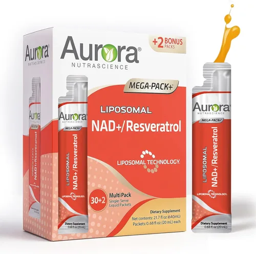 Vida Lifescience Suplemento líquido liposomal NAD+ con resveratrol - NAD Plus para energía celular y apoyo al envejecimiento saludable, vegano, sin