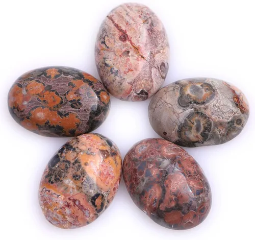 Miniatura 26 de GEM-Inside - Cuentas ovaladas sueltas de amatista, cabujón, cuentas naturales para joyería y anillos, colgantes, 0.236 x 0.315 pulgadas, 5