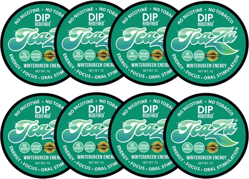 Miniatura 15 de Teaza Bolsas de Energía, Alternativa sin Tabaco sin Nicotina al Dip sin Humo, Rapé y Dip Energético, Alternativa Saludable al Tabaco de Mascar, Uso